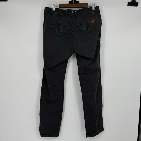 Iron & Resin Pants Mens 33 Chino Workwear Straight Leg Twill USA Black Wash - Picture 3 of 6